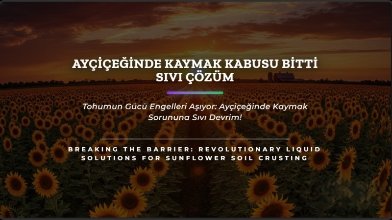 Ayçiçeğinde Kaymak Kabusu Bitti: Sıvı Çözüm