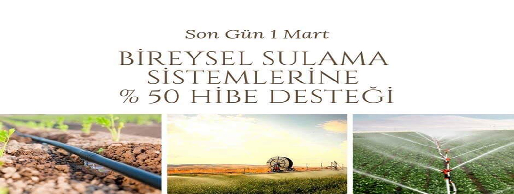 Bireysel Sulama Sistemlerine % 50 Hibe Desteği | Rivasol Bireysel Sulama Sistemlerine % 50 Hibe Desteği | Rivasol