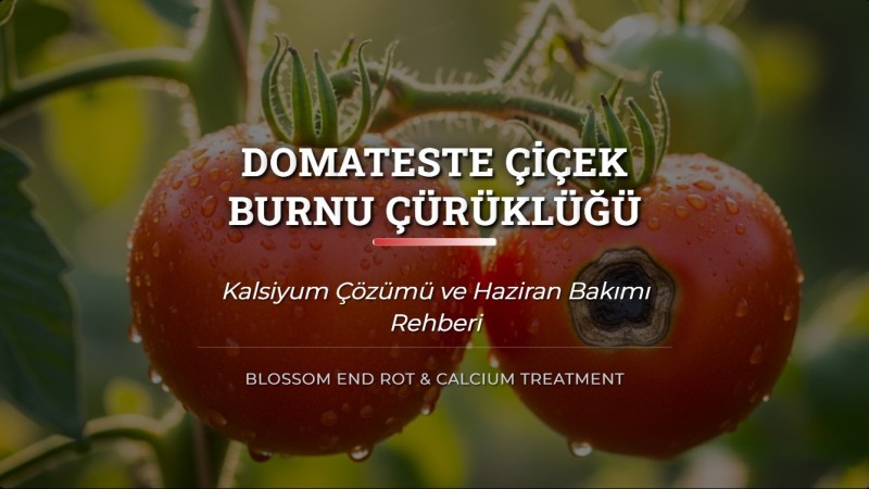 Domateste Çiçek Burnu Çürüklüğü Kalsiyum Çözümü ve Haziran Bakımı