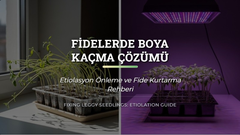 Fidelerde Boya Kaçma (Etiolasyon) Çözümü ve Fide Kurtarma