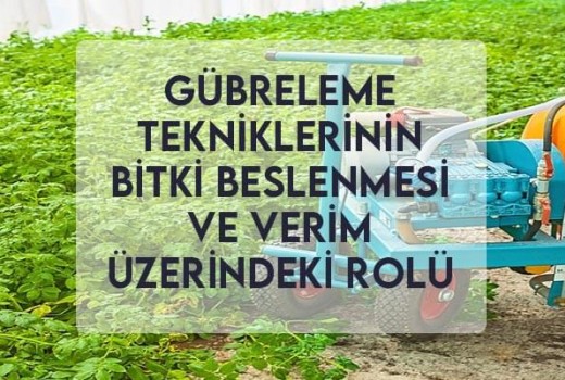 Gübreleme Tekniklerinin Bitki Beslenmesi ve Verim Üzerindeki Rolü