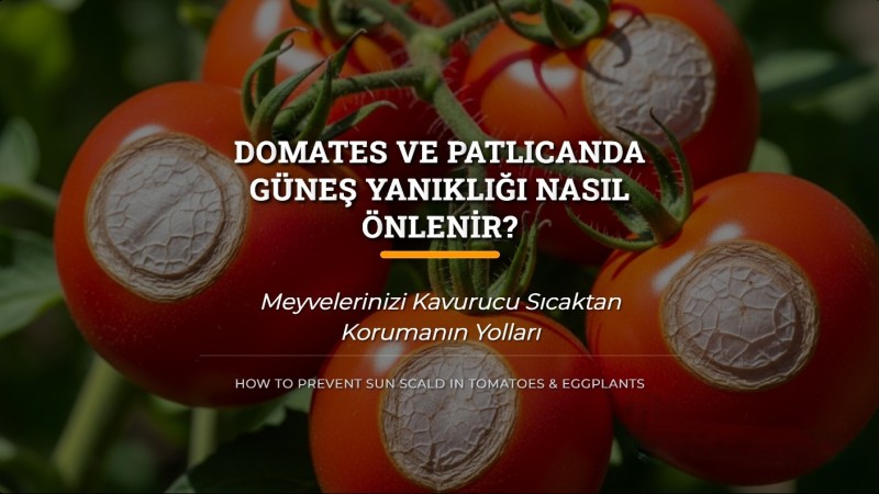 Domates ve Patlıcanda Güneş Yanıklığı Nasıl Önlenir?