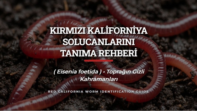 Kırmızı Kaliforniya Solucanlarını Tanıma Rehberi  ( Eisenia foetida )