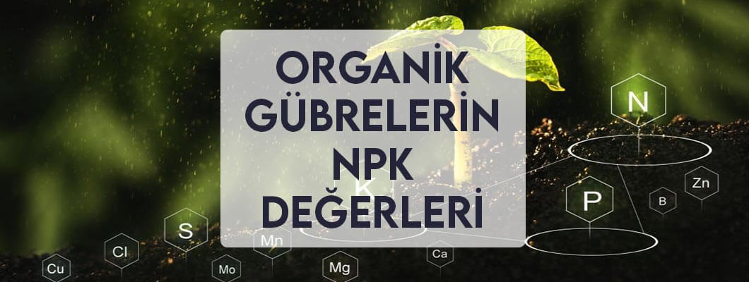 Organik Gübrelerin NPK Değerleri Organik Gübrelerin NPK Değerleri