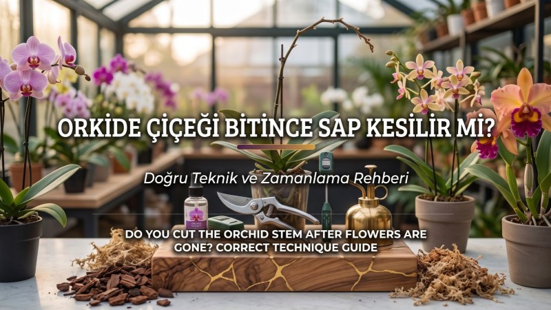 Orkide Çiçeği Bitince Sap Kesilir mi? Doğru Teknik