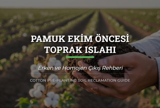 Pamuk Ekim Öncesi Toprak Islahı: Erken ve Homojen Çıkış Rehberi