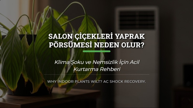 Salon Çiçekleri Yaprak Pörsümesi Neden Olur? Klima Şoku Çözümü