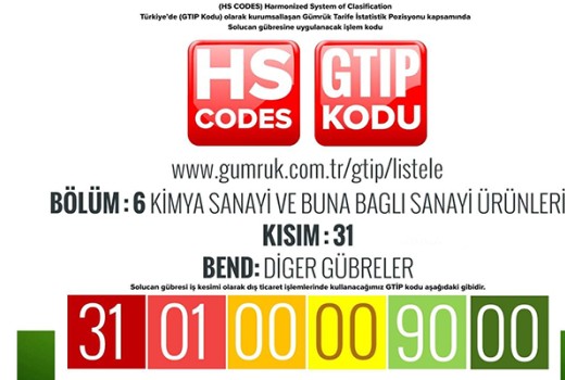 Solucan Gübresi GTİP Kodu Nedir?