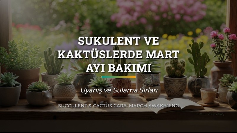 Sukulent ve Kaktüslerde Mart Ayı Bakımı: Uyanış ve Sulama