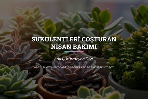 Sukulentleri Coşturan Nisan Bakımı: Kök Çürütmeyen 3 Sır!