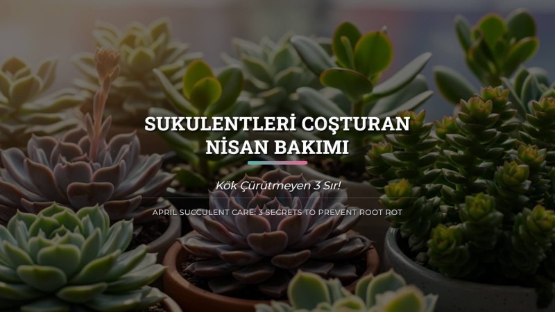 Sukulentleri Coşturan Nisan Bakımı: Kök Çürütmeyen 3 Sır!