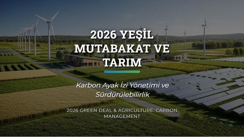 2026 Yeşil Mutabakat ve Tarım: Karbon Ayak İzi Yönetimi