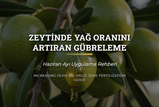 Zeytinde Yağ Oranını Artıran Haziran Gübreleme Rehberi