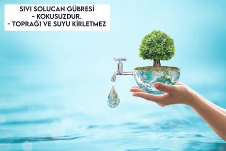 Sıvı Solucan Gübresi Kokusuzdur Toprağı ve Suyu Kirletmez